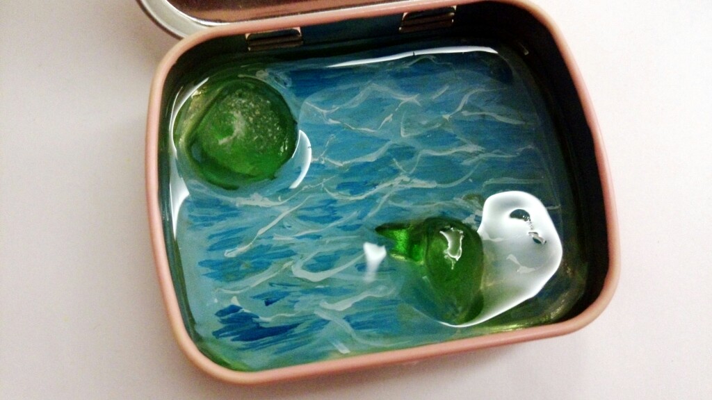 水晶滴胶画～水波纹(sorry,画工其实不怎么样)