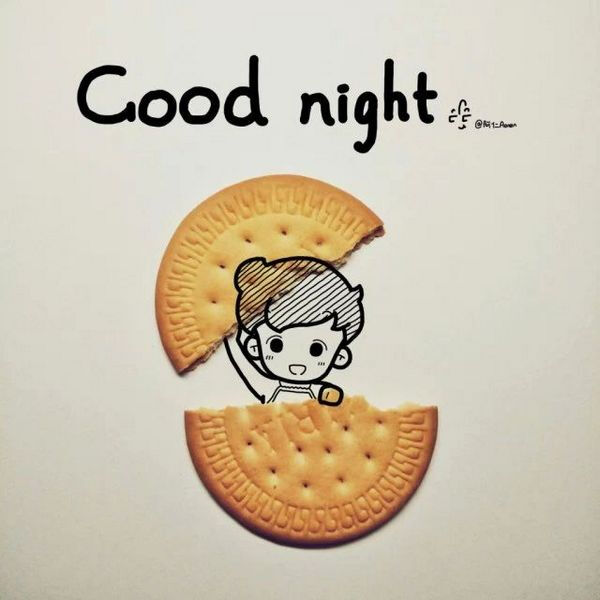 good night# 创意插画 | 作者:阿仁aaren