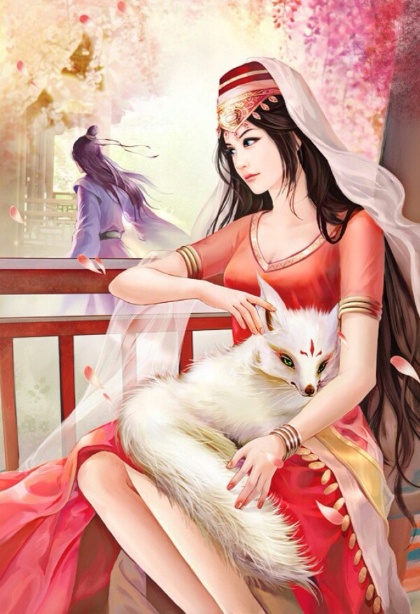 古风~中国风~插画~手绘~美男~妖孽~美女~古风场景~古风成双成对~古风
