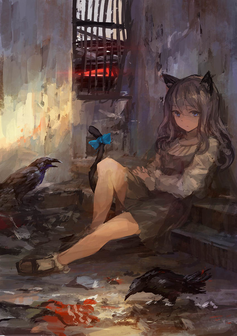 流浪 猫小姐 少女 垃圾堆 食尸鹰 窗外的恶魔之瞳