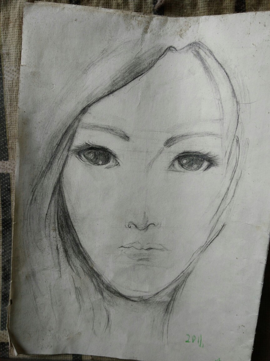 老画 素描 半成品