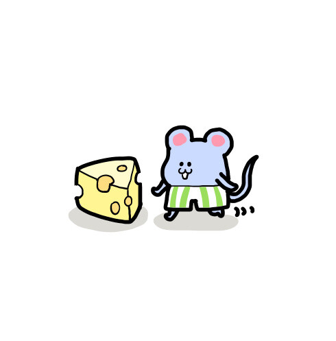 老鼠吃奶酪头像图片