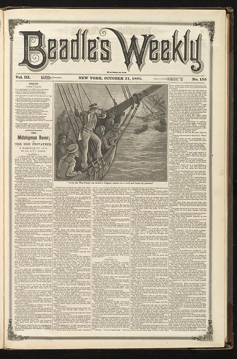 beadles weekly(十九世纪八十年代)头版