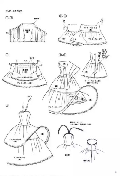 衣服纸样图怎么画图片