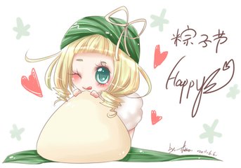 吃货少女##可爱# 端午节?不是叫粽子节么!