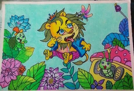 考试作品(油画棒画)