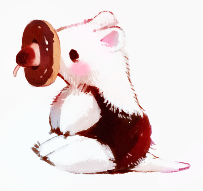 动漫 二次元 小动物 甜甜圈