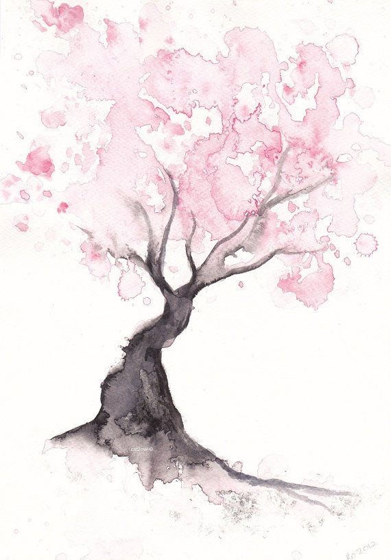 动漫图(水彩插画#绘#插画 *千叶桃花胜百花,孤荣春软驻年华. )