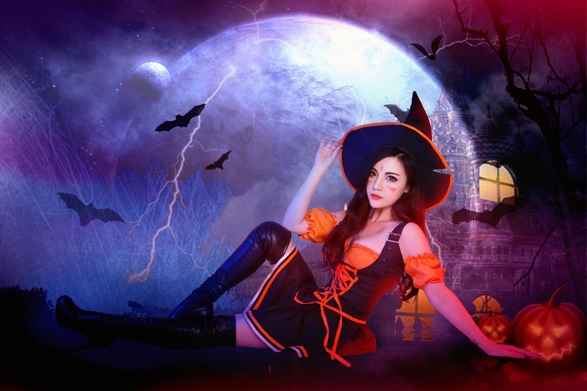 英雄联盟 lol cosplay 豹女万圣节
