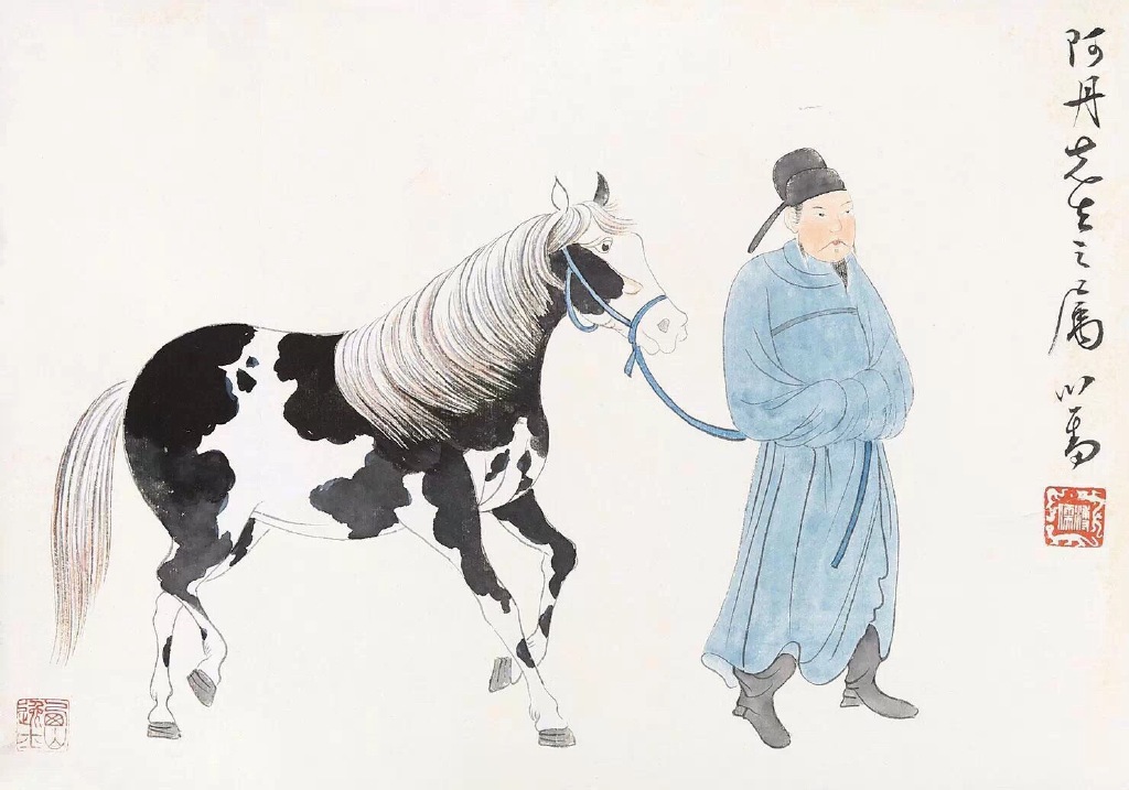 溥心畲人物画欣赏:神采斐然 线条飘逸.