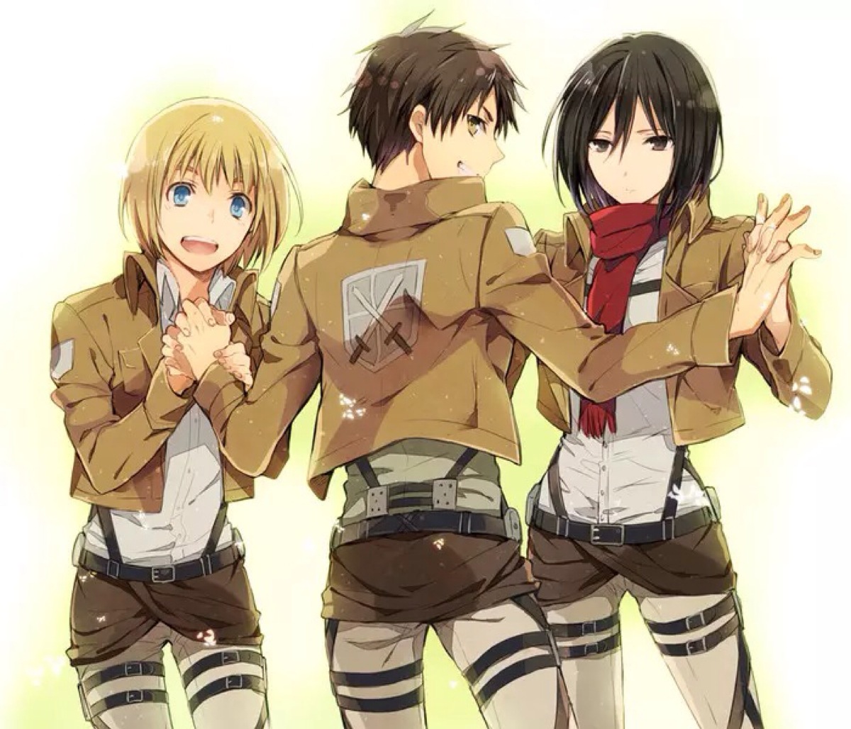 靠他肩 进击的巨人 eren 阿明