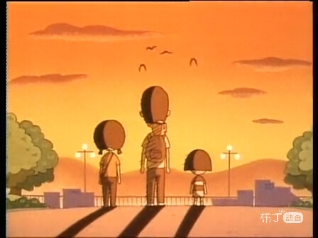 黄昏 背影.╯ 樱桃小丸子(1990年) (61ω61) 小丸子截图(61 .