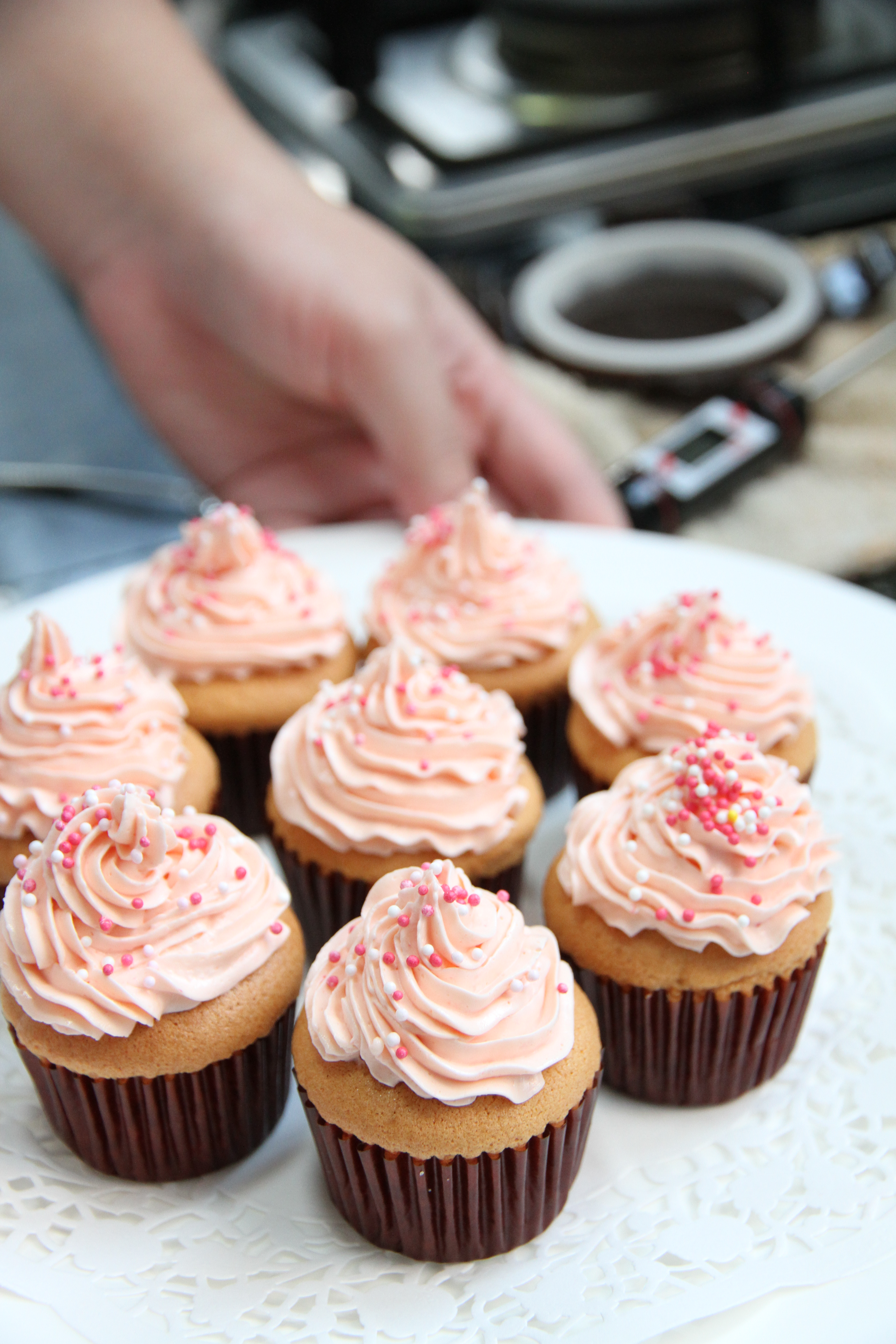 草莓杯子蛋糕cupcakes