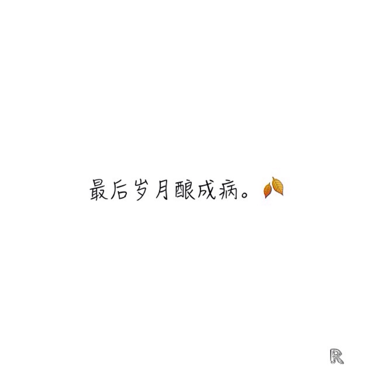 简图.文字短句.文艺女青年.