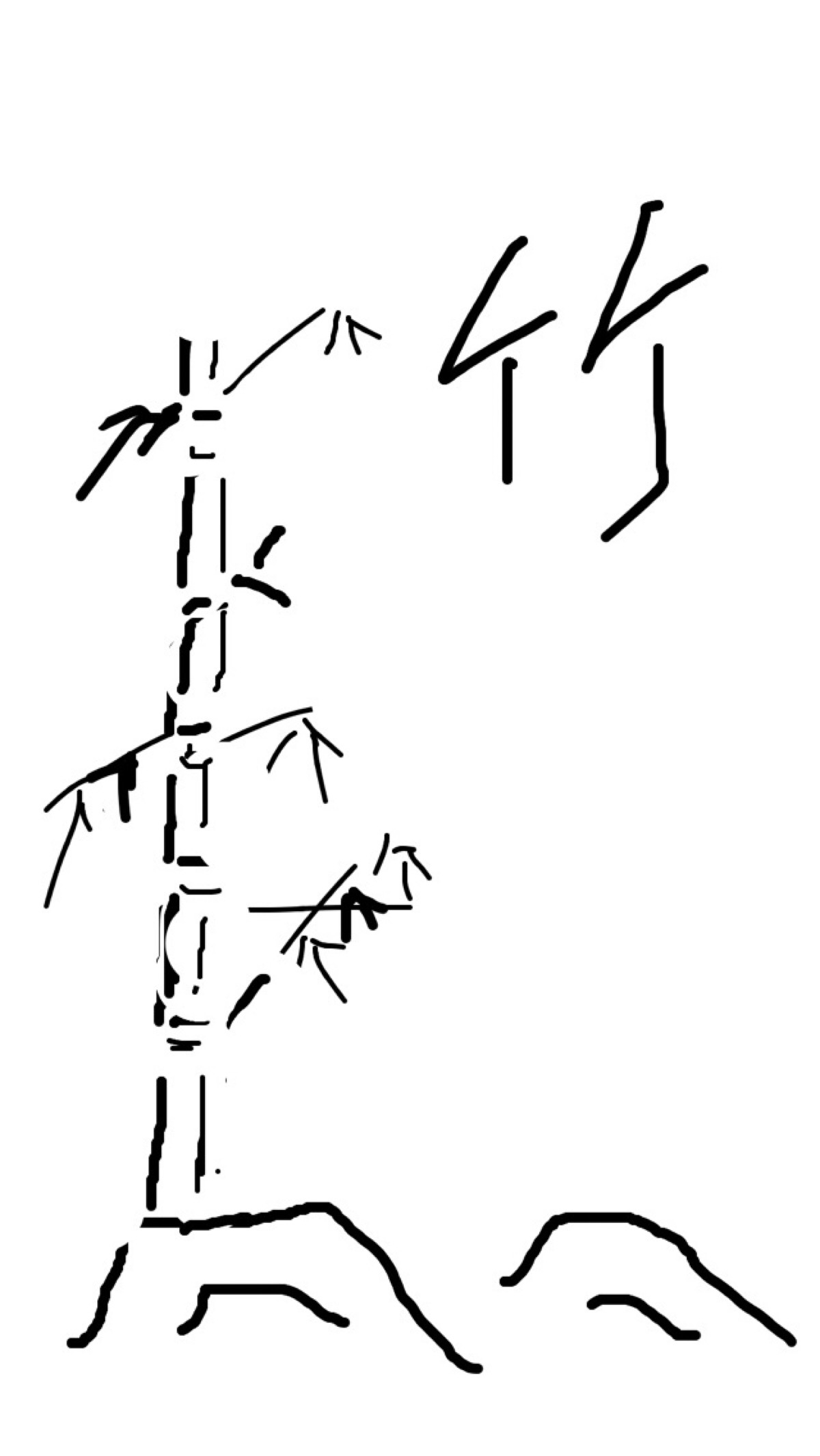 竹的挺拔洒脱,正直1200_2130竖版 竖屏