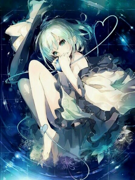 浮在水面上的少女 可做头像可做壁纸