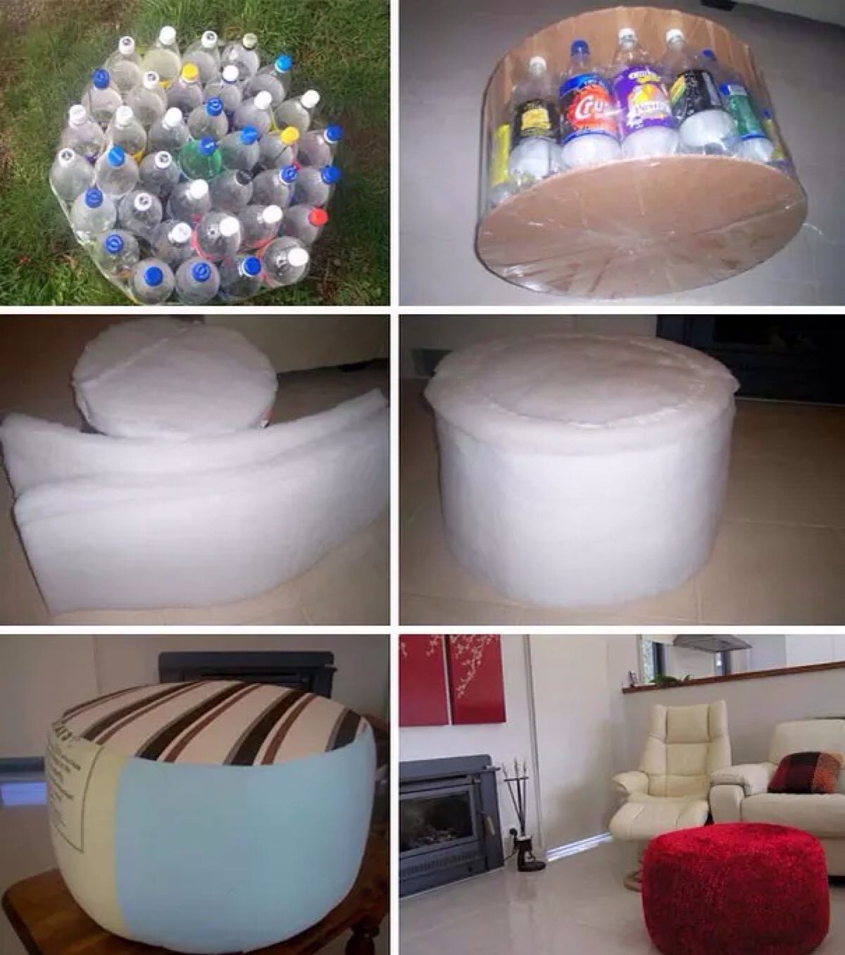 4个可乐瓶做凳子图片