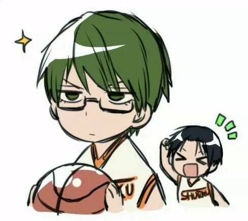 黑子的篮球#绿间和高尾 q版
