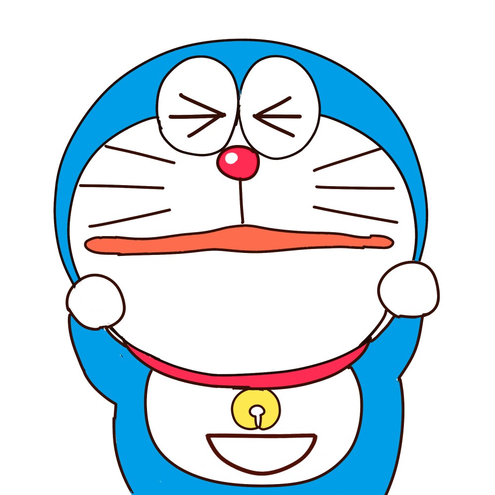 蓝胖子萌萌哒的卡通头像