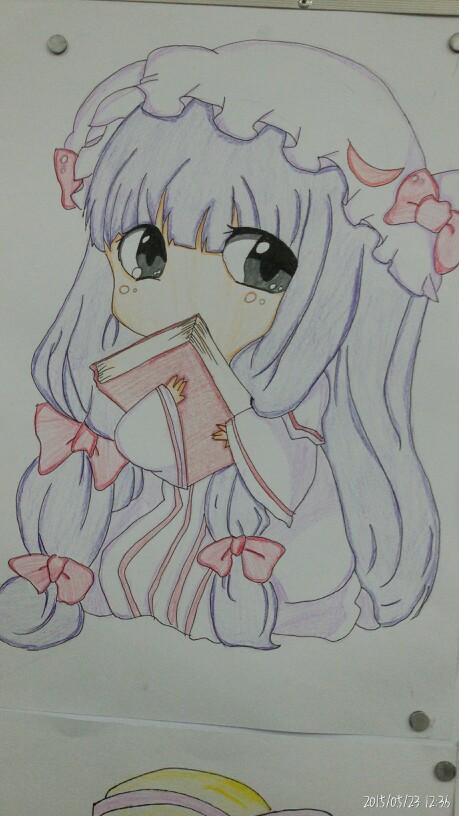 q版#漫画#彩铅#捧书的女孩