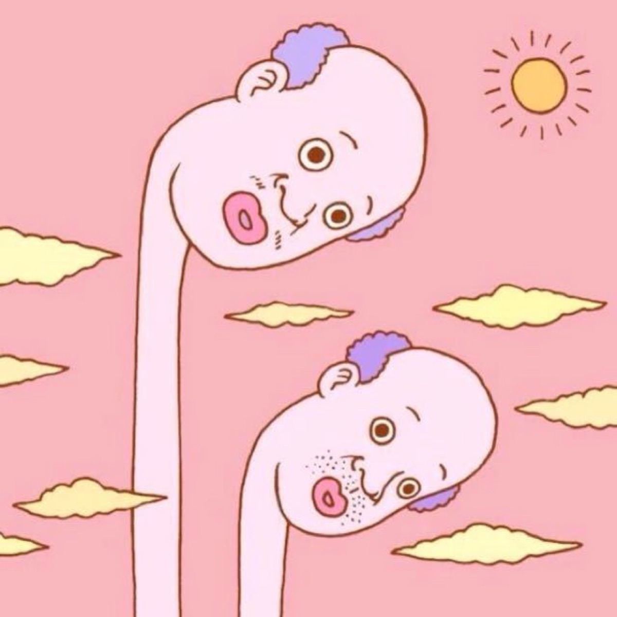 搞怪 卡通 头像 背景图
