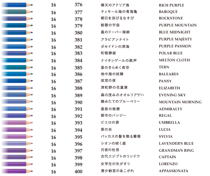 芬理希梦500色彩铅,500个颜色,500个名字,500个故事.