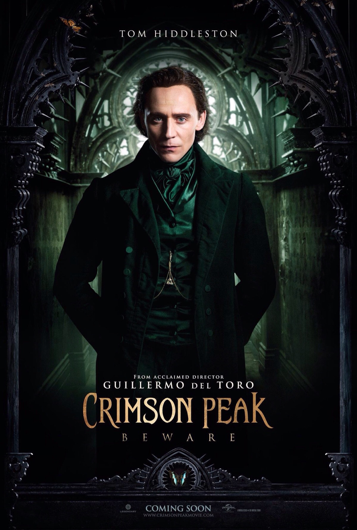 tom hiddleston 猩红山峰crimson peak 角色海报