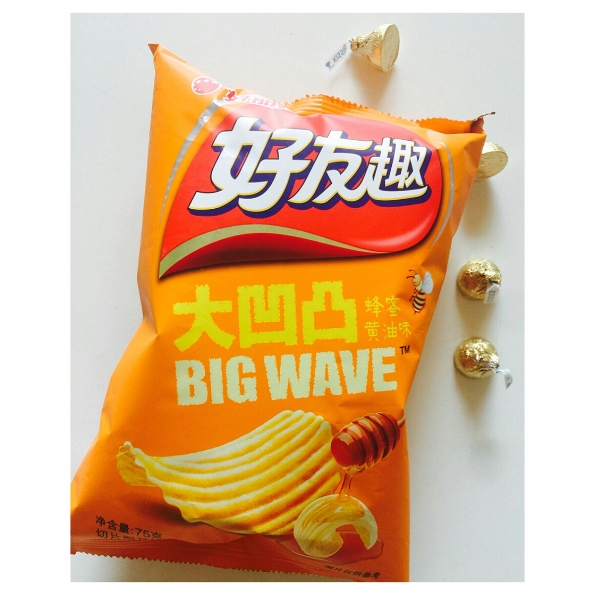 「好丽友蜂蜜黄油味大凹凸」敲级好次!薯片厚实,吃着过瘾.重点是!