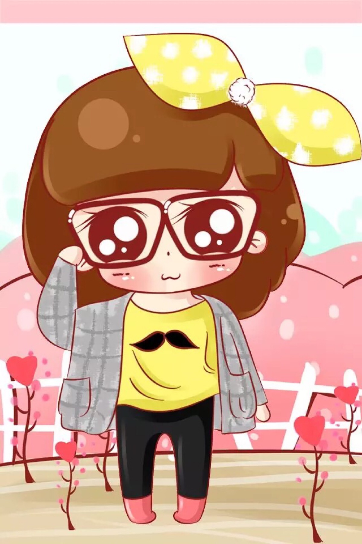 小小瑶 小小鹏 二次元 美美的 卡通 插画 动漫 场景 手机 壁纸 电脑