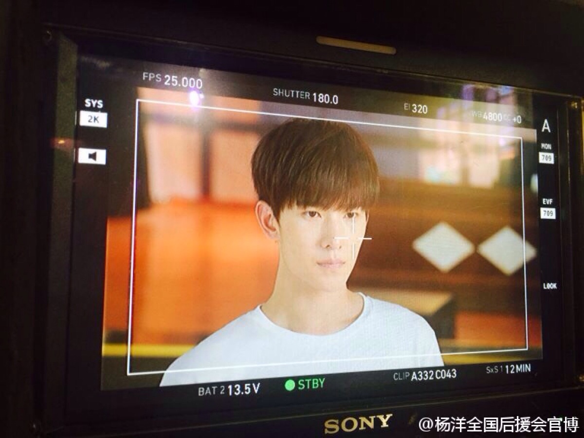 杨洋 旋风少女路透cr@杨洋全国后援会官博