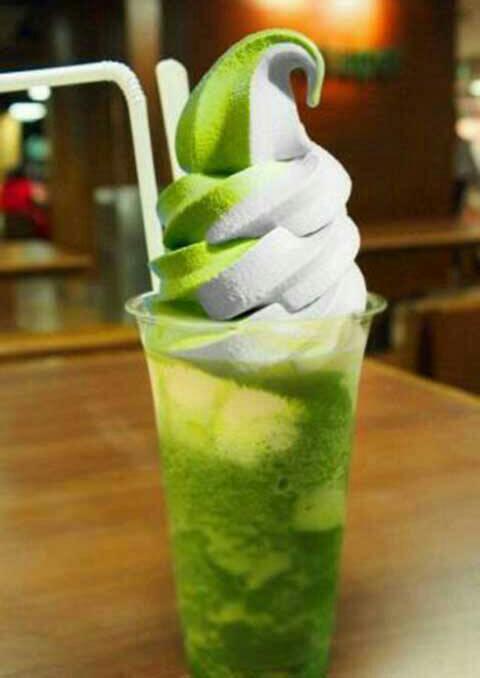 抹茶冰淇淋汽水0506#饮料外貌控