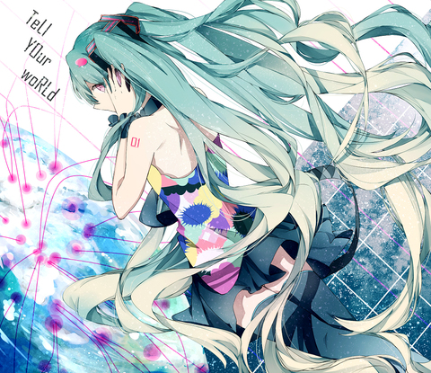 id=44853271 #pixiv#vocalpid#初音#插画#手绘#唯美#二次元#长发少女