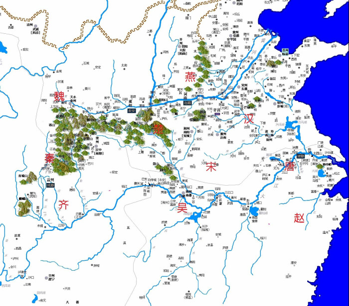 三国地理图