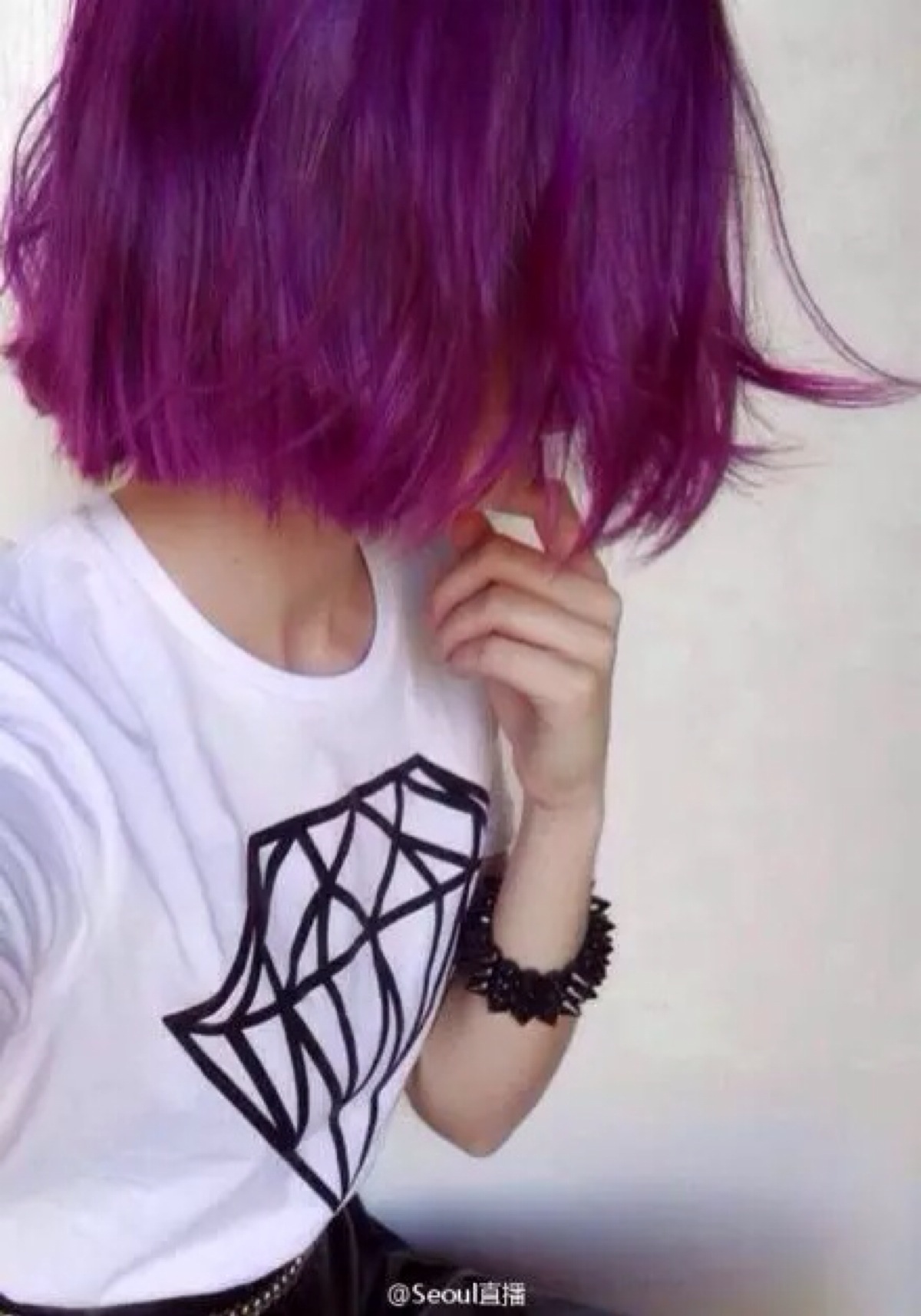 短发 紫色