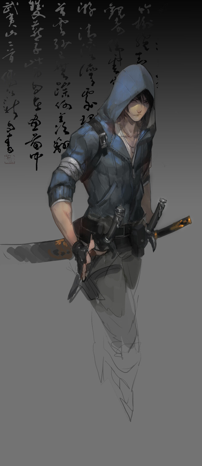 【侵删】#盗墓笔记#张起灵#插画#手绘#同人#二次元#少年# @幻七樱