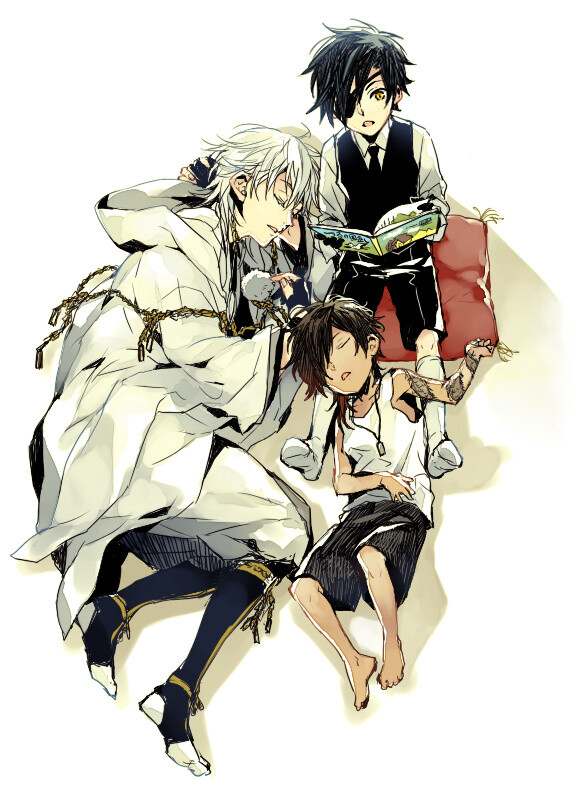 刀剑乱舞 伊达家 鹤丸国永 大俱利伽罗 烛台切光忠