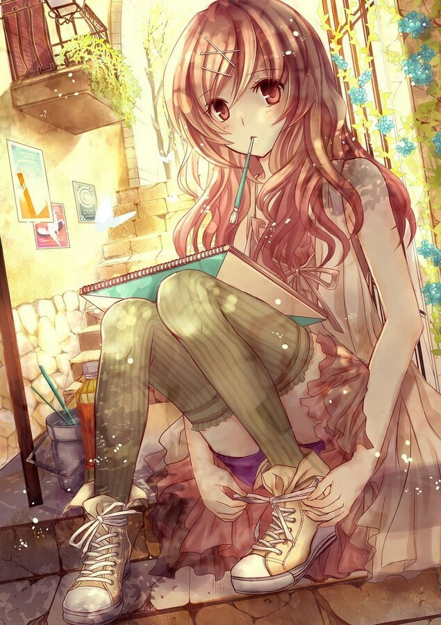 【动漫素描】手绘·二次元少女