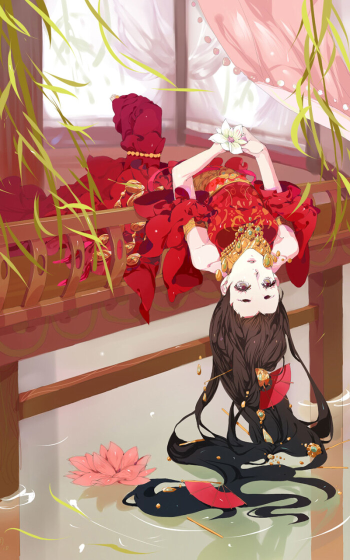 古风美女 古典美人 动漫 二次元 唯美 手绘古风 插画 古装美人
