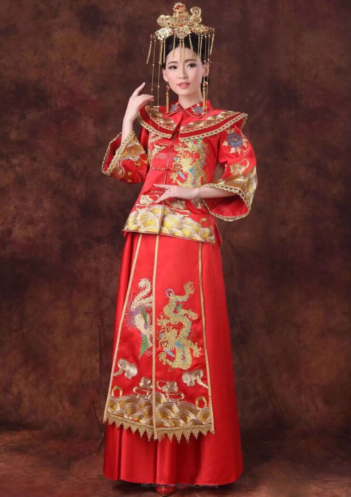 中式古典婚礼服