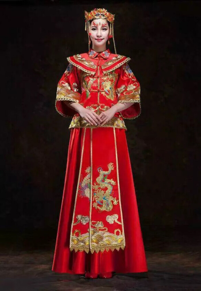 中式古典婚礼服