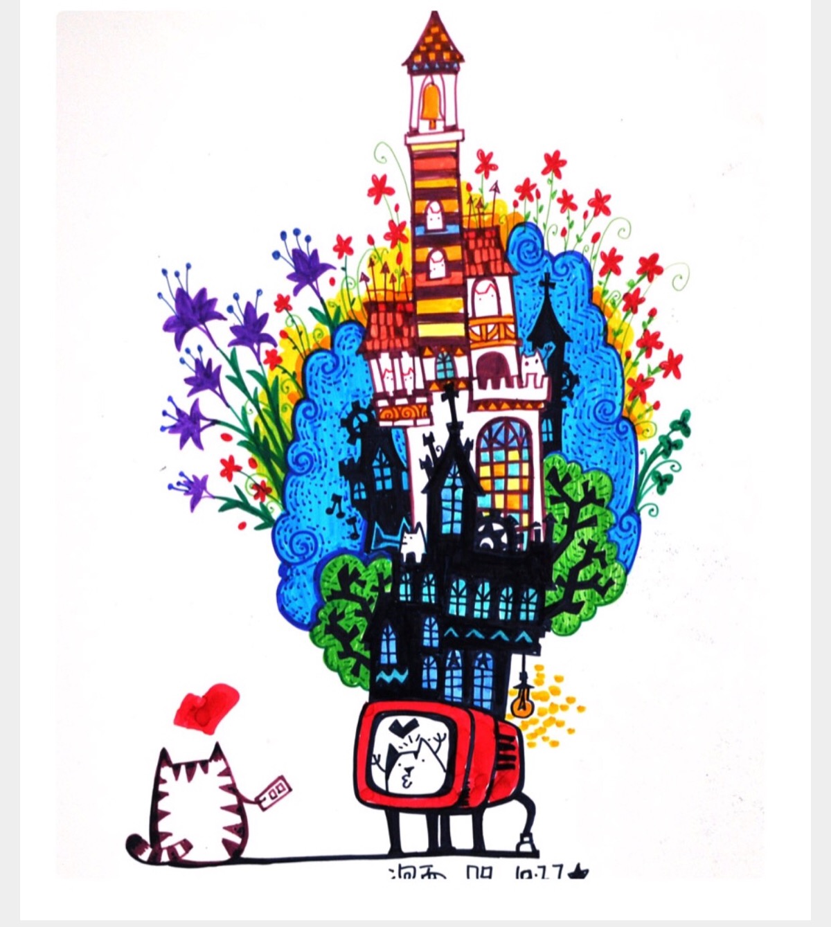 泡面 插画 简笔画