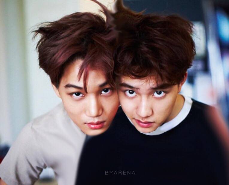 exo 开度 金钟仁 都暻秀 手绘 超级棒啊! cr:logo