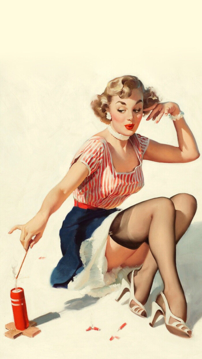 个人收藏*iphone 6壁纸「画报女郎」