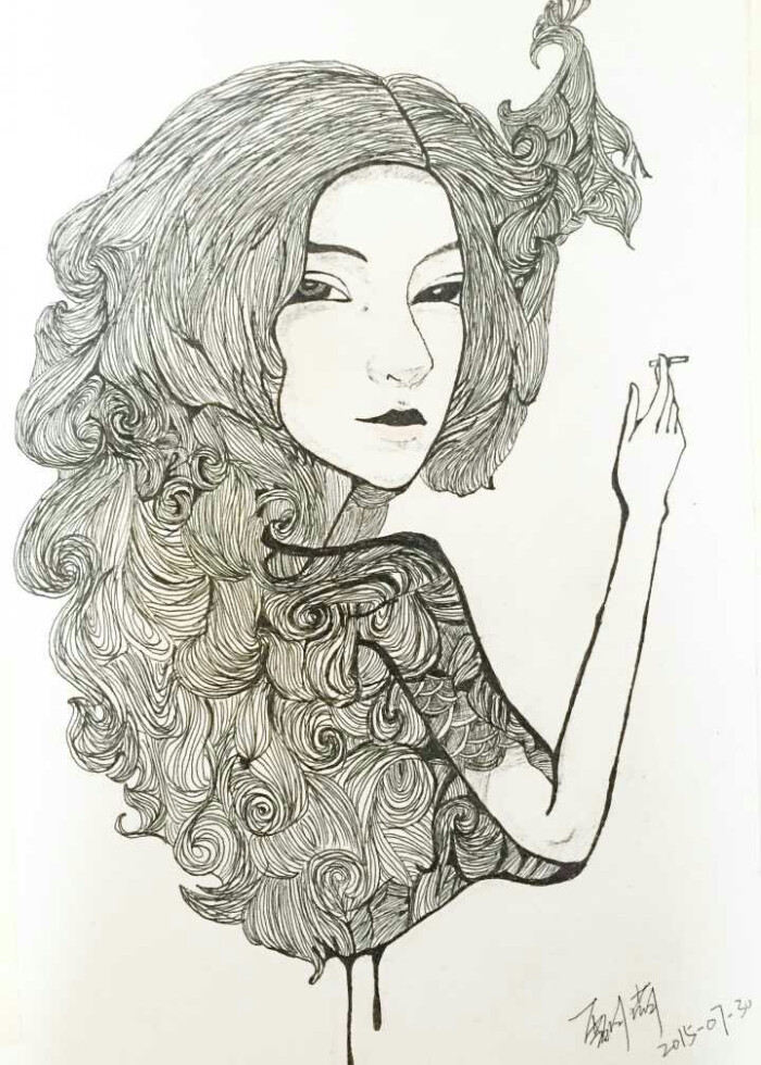 黑白装饰画