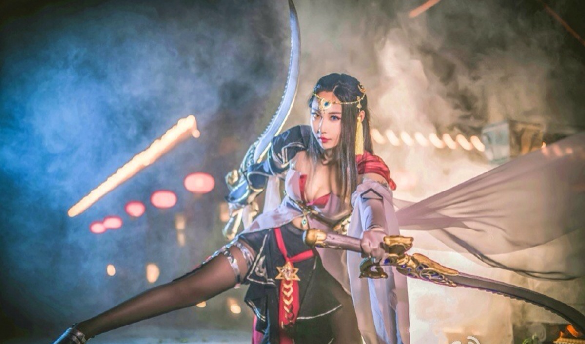 「cosplay,剑网三,美人,同人」#剑网三cos# #秦风喵姐# 出境&amp