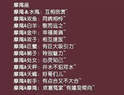 摩羯座和十二星座的关系2019年属羊天蝎座男人运势图片
