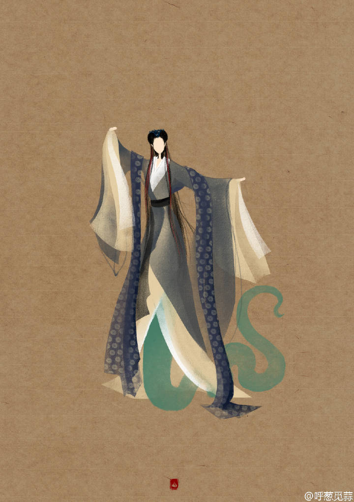无脸古装群像#转自微博,原作者@呼葱觅蒜,见图下水印