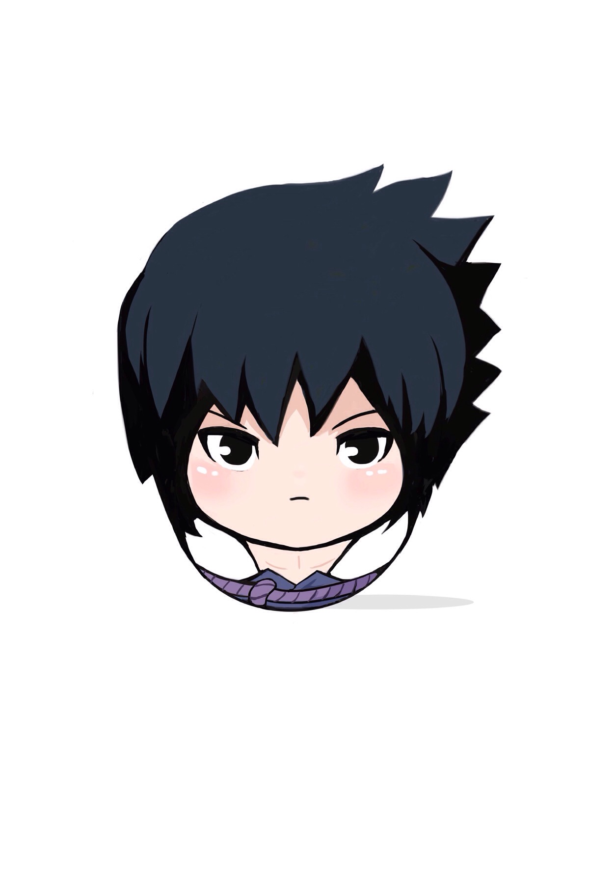 萌萌的圆头像佐助