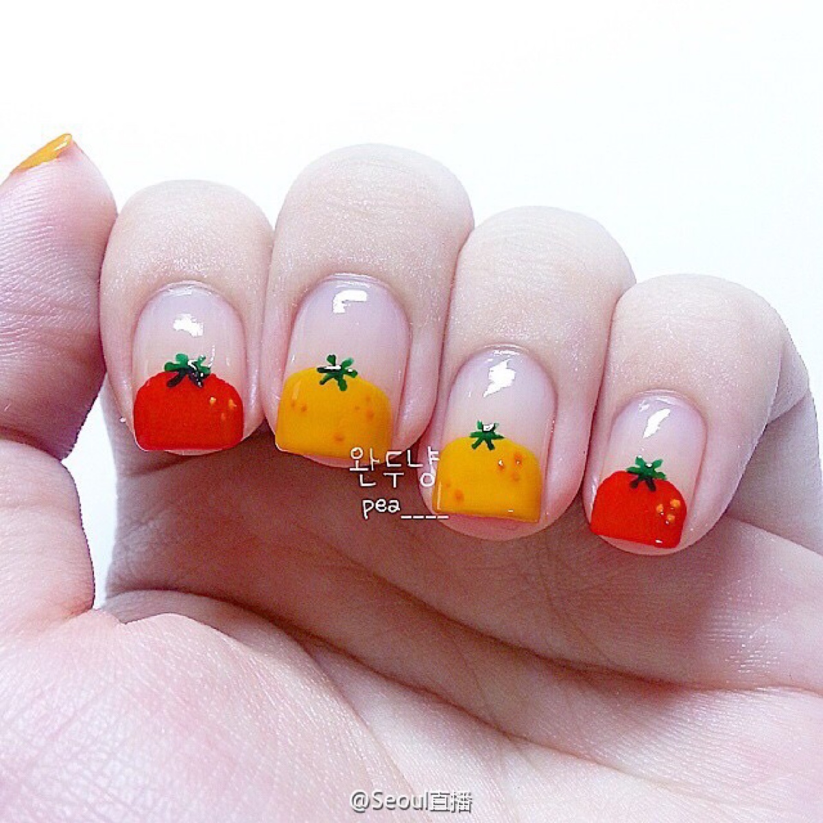 水果可爱美甲