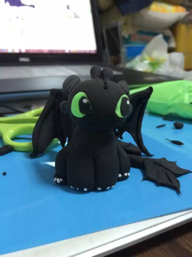 纸粘土 超轻粘土 无牙仔 toothless